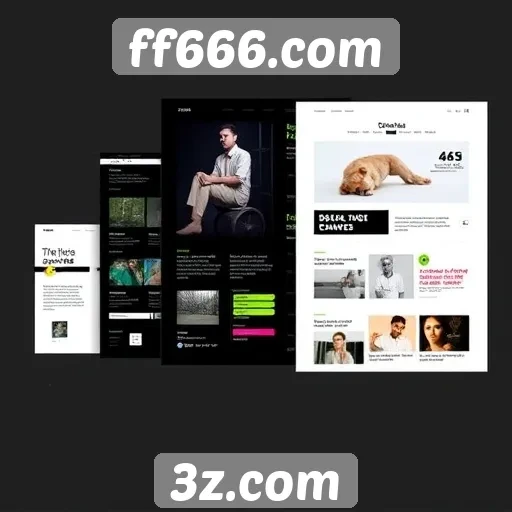Evolução do design do site ff666.com