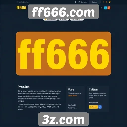 usabilidade do layout do site ff666.com